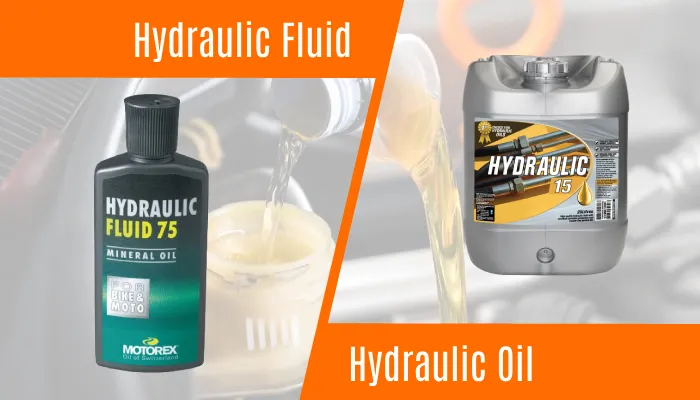 difference between hydraulic fluid and hydraulic oil