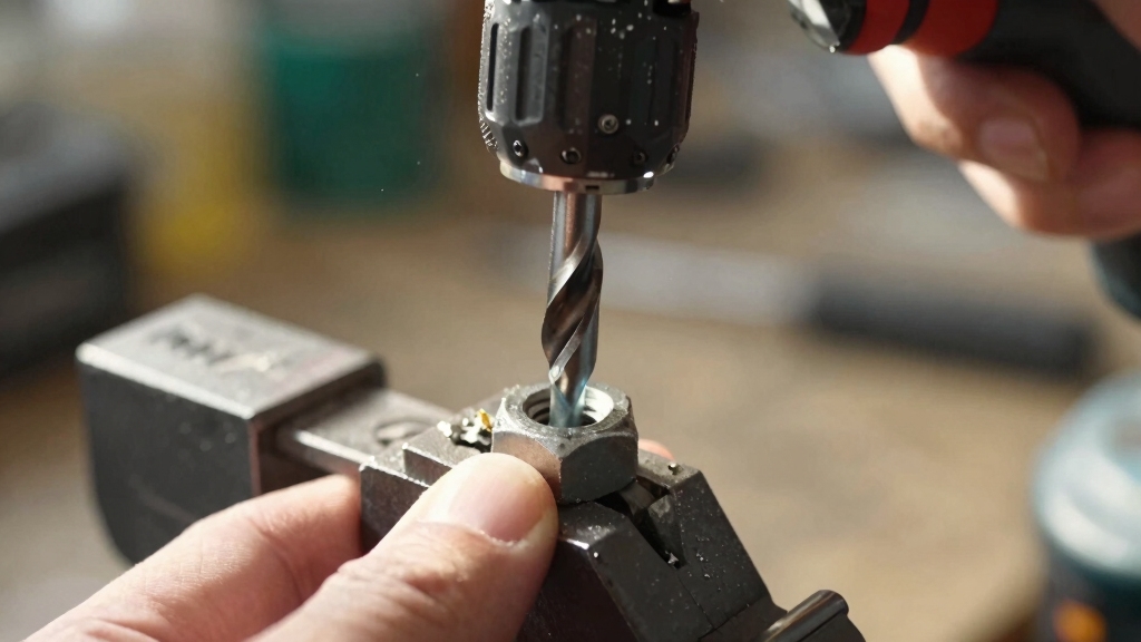 enlarge hole with step drill