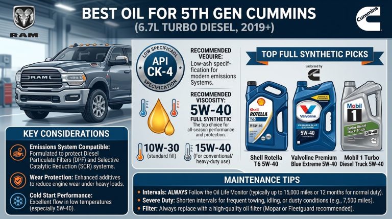 Best Oil for 5th Gen Cummins