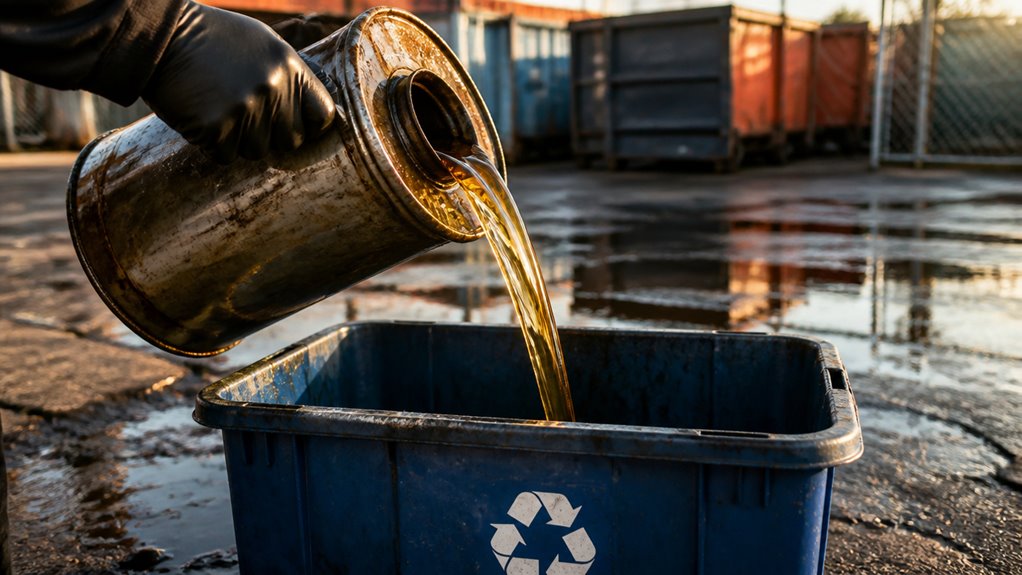 properly dispose used oil