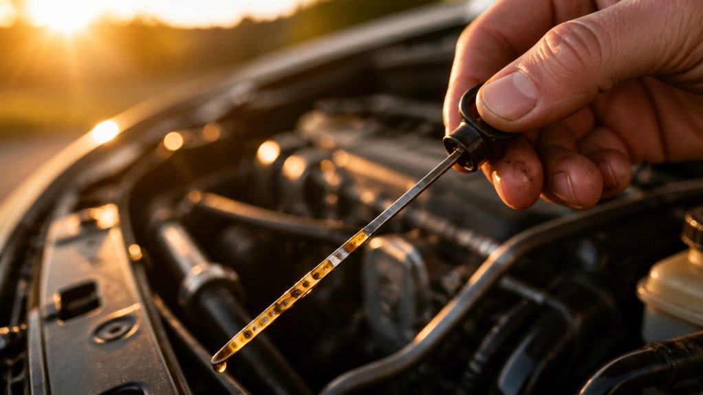 check transmission fluid when warm