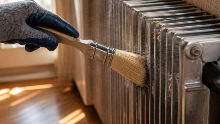 clean delicate radiator fins gently