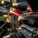 using synthetic oil lawnmower
